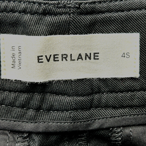 Everlane The Way High Drape Pant Wide Leg Hi-Rise Black Women 4S Inseam 29.5NWOT - Picture 3 of 12